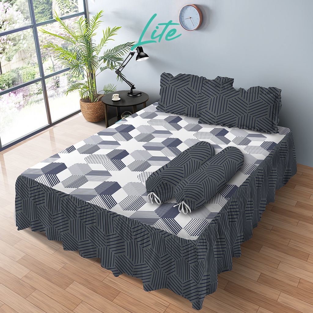 KINTAKUN Bedcover Set Rumbai 180 x 200 Devina LITE Microfiber 39 cm