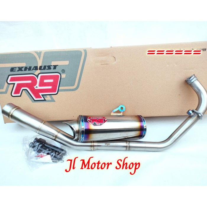 Knalpot R9 Falcon Titanium Series Sonic Mx King Vixion Nva R15 V3