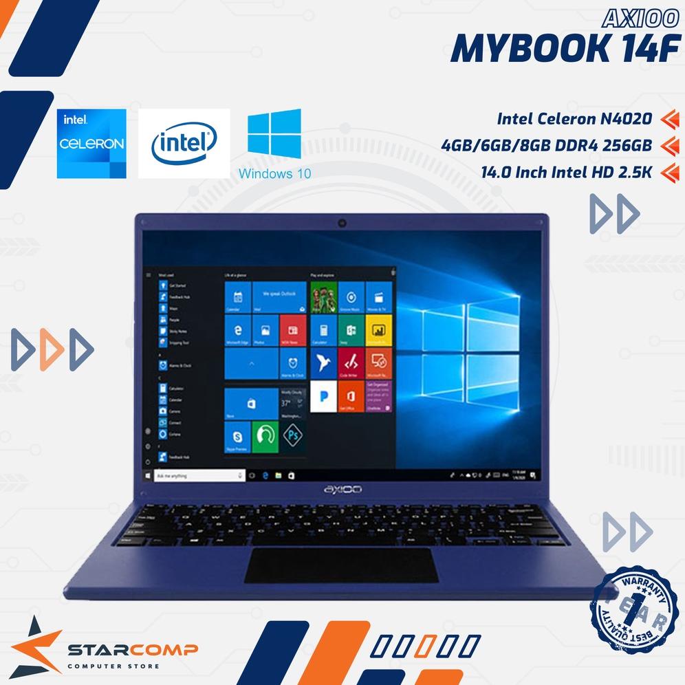 Axioo Mybook 14F | Celeron N4020 6GB 256GB SSD 13.3" FHD IPS 2.5K