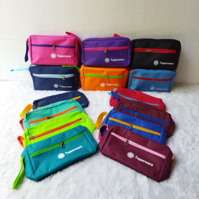 Tas tempat pensil / kosmetik / Pouch Tupperware