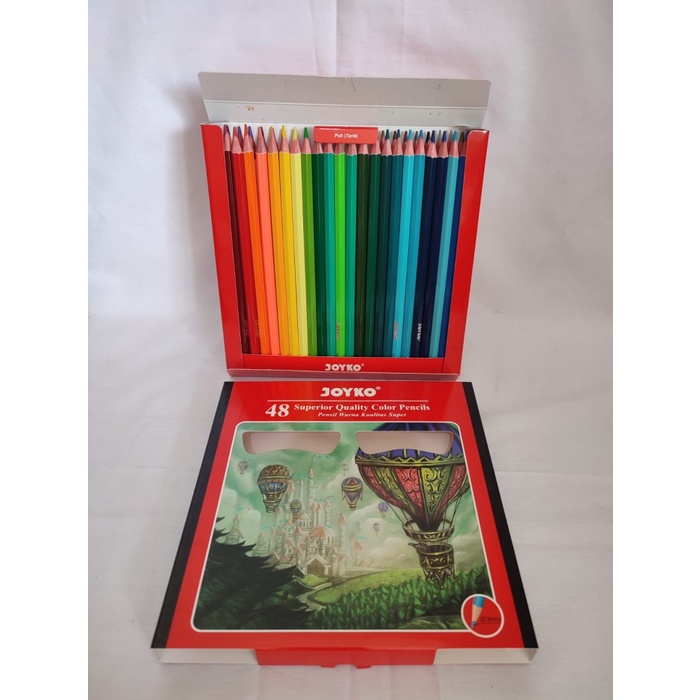 

Terlaris Pensil Warna / Color Pencils Cp-48Pb Joyko (48 Warna)
