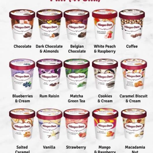 Terlaris Haagen Dazs Ice Cream 473 Ml Murah Promo Murah