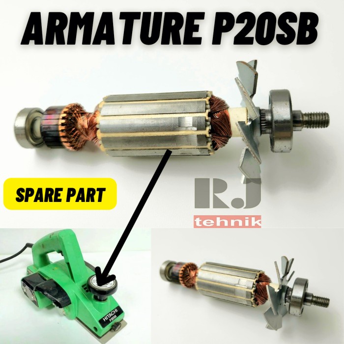 P20SB Armature Angker Spare Part Mesin Planer Pasah Serut Hitachi murah