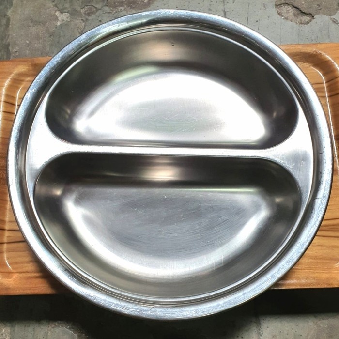Terlaris Food Pan Insert Rolltop Bulat Sunnex 6,8L Sekat 2 Stainless Gastronom