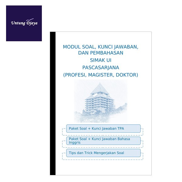 Terlaris Modul Soal Kunci Jawaban Simak Ui Pascasarjana Kumpulan Soal Simak Ui