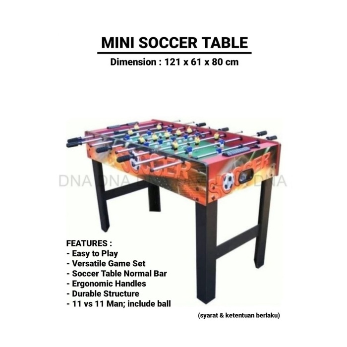 Mini Soccer Table / Foosball Table / Table Football - ORIGINAL