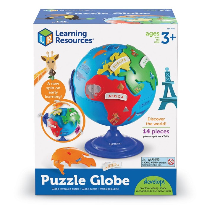 3Dpuzzle Learning Resources Puzzle Globe
