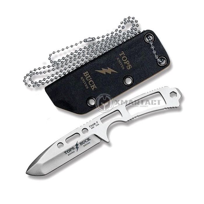 Pisau Outdoor Survival Neck Knife Military Tactical Tanto Blade Shape