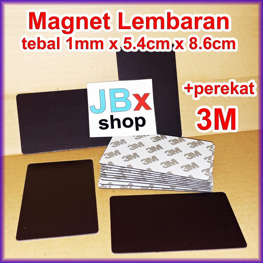 

Update Magnet Sheet Lembaran + Double Tape 3M (1Pack Isi 15Pcs) Tebal 1Mm X 5,4Cm X 8,6Cm
