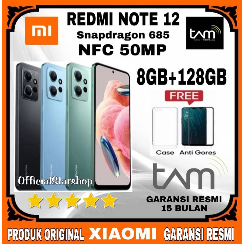 Xiaomi Redmi Note 12 8/128GB &amp; 6/128Gb Garansi Resmi Xiaomi Indonesia - Redmi Note 12