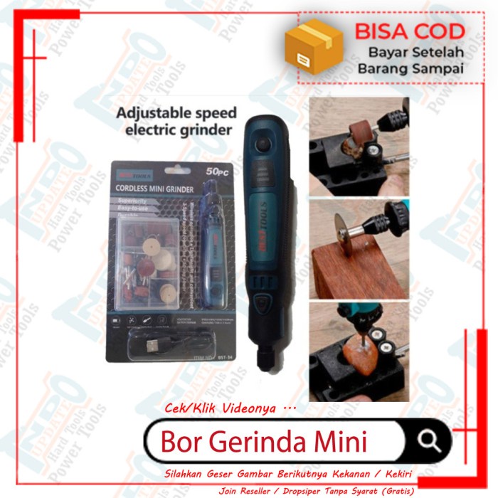 Mesin Bor Tuner Mini Set Portable Venner Gigi Kelinci / Palsu 3.7v