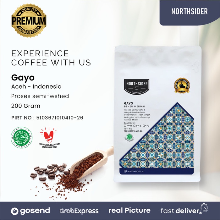 

KOPI ARABIKA ACEH GAYO ARABICA SPECIALTY COFFEE SEMI WASHED NORTHSIDER