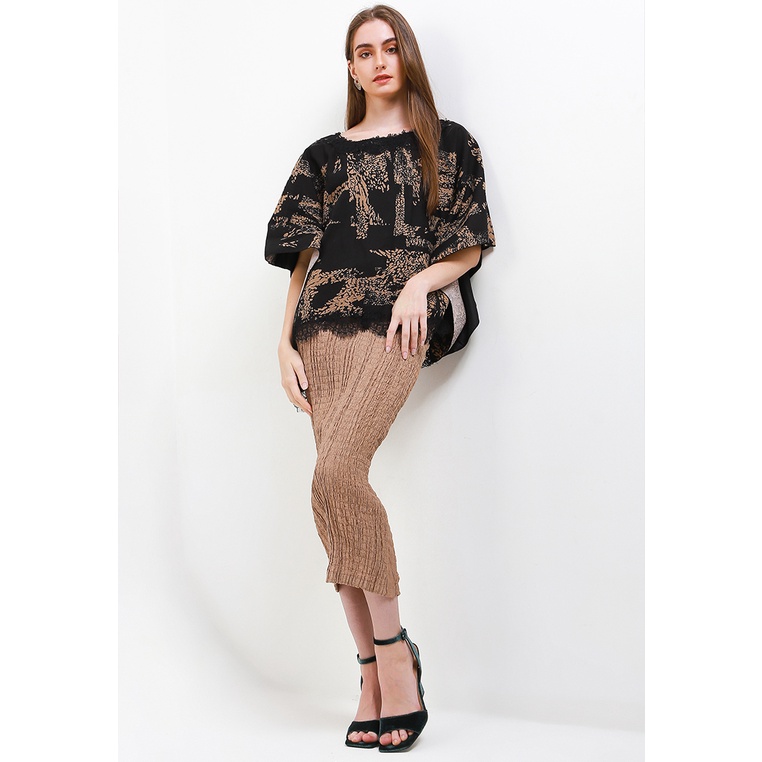 Blouse Wanita LUIRE by Raden Sirait Original Batik Kontemporer Cewek Vintage Chic Set Pk Perempuan