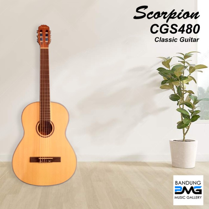 Terlaris Scorpion Cgs480 Gitar Akustik Nylon Klasik / Cgs 480 Original