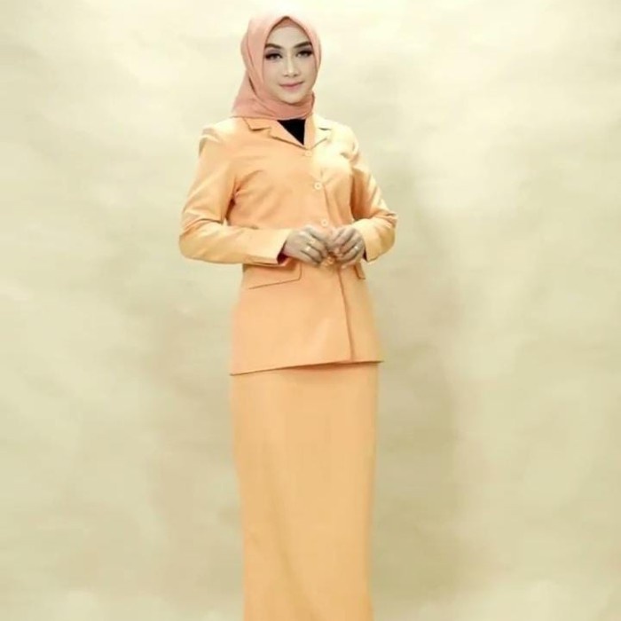 Terlaris Stelan Blazer Baju Seragam Dharma Wanita Size Xs-5L