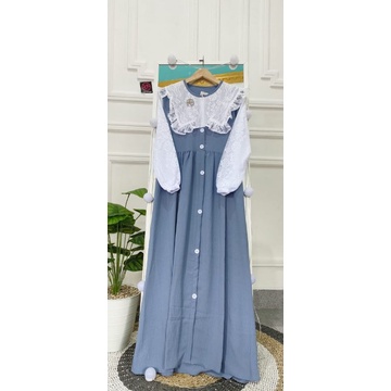 GAMIS SAFIRA BROKAT KOMBINASI