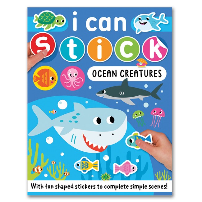 

I CAN STICK OCEAN CREATURES STICKER ACTIVITY BOOK WITH FUN SHAPED STIC
