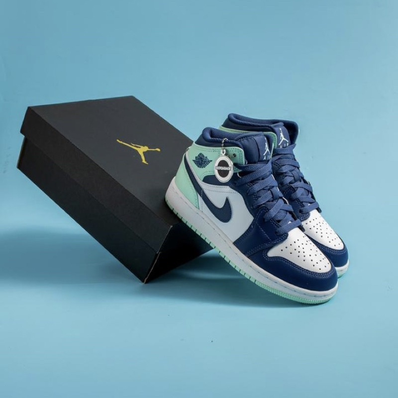 Air Jordan 1 Mid Mystic Navy GS Women