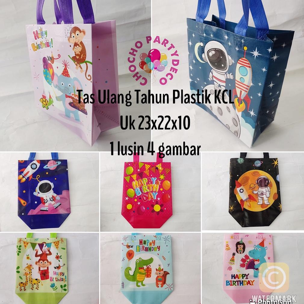 

(12Pc) Tas Ulang Tahun Goodie Bag Baby Shark Unicorn Dino - Tas Spunbond Prem Kcl Kar Promo Best Seller!