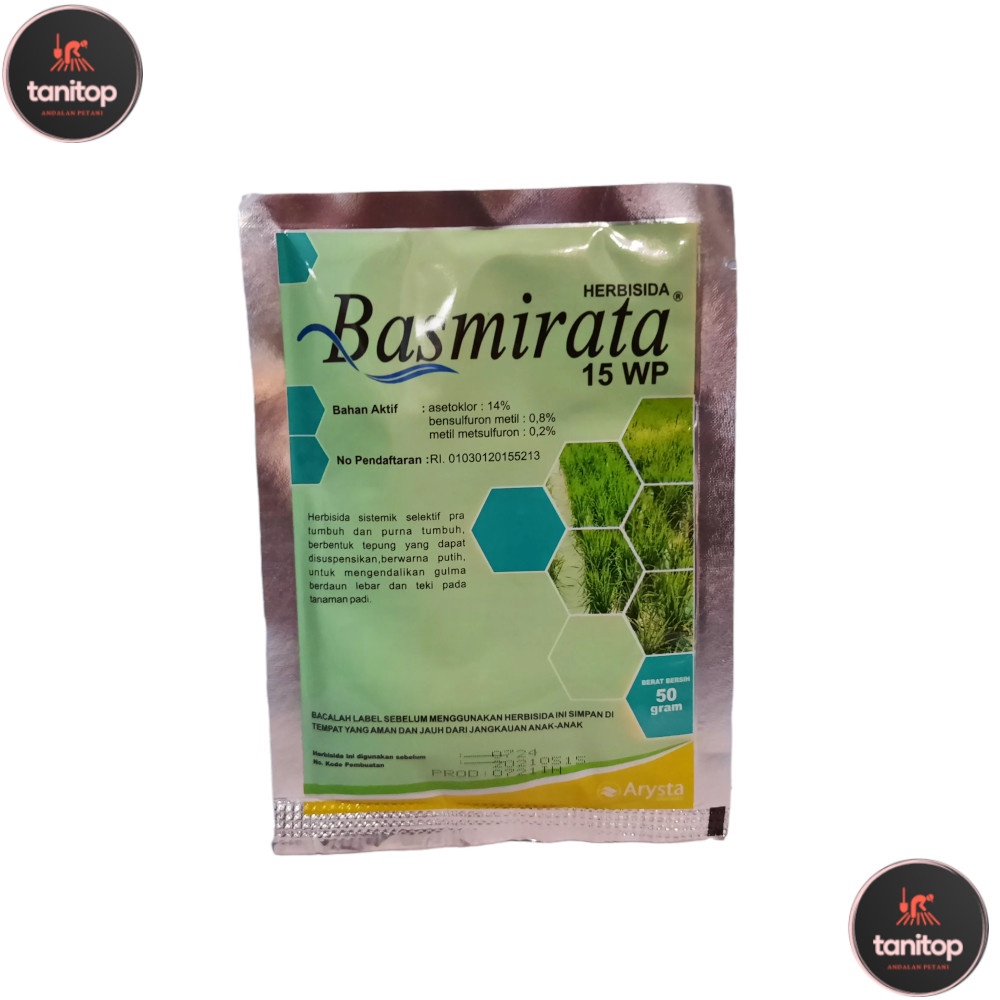 Basmirata 50 Gram Herbisida Gulma Padi Ampuh