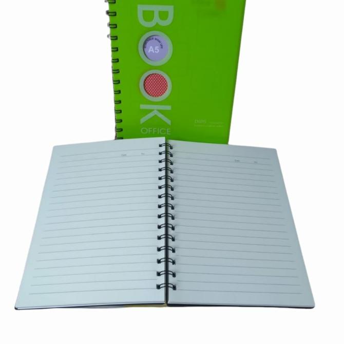

buku notebook A5 spiral/buku bloknoot A5 spiral (isi 80 lembar)