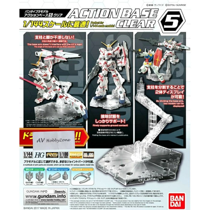 Terlaris Action Base 5 Clear Bandai