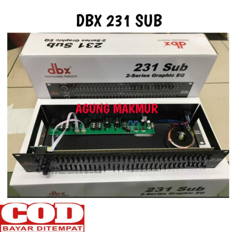 Deskripsi Equalizer Dbx 231Sub/ 231 Sub/ 231-Sub Plus Sub