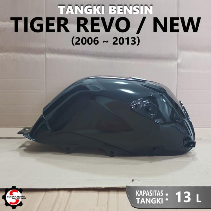 Tangki Bensin Tengki Motor Tiger New Revo, Hitam, Tebal