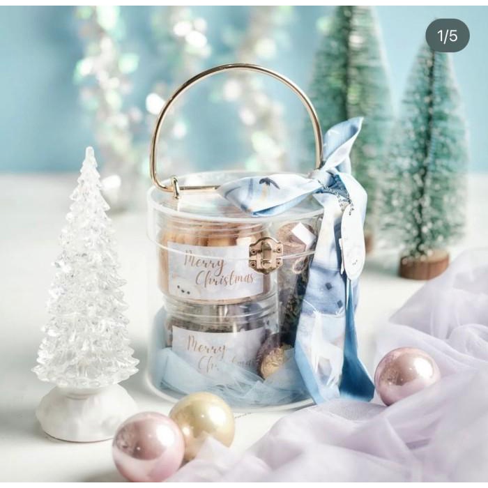 Acrylic Hampers Tabung Silinder Box