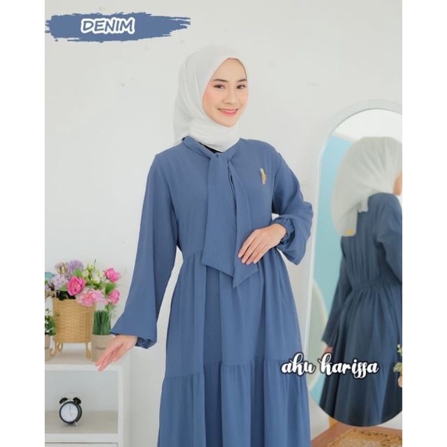 GAMIS SYAHNUM DAN ELENA AKU KARISSA NEW ARRIVAL CRINGKEL PREMIUM STYLE UNIK HANGOUT KOMUNITAS BUSANA WANITA KEKINIAN