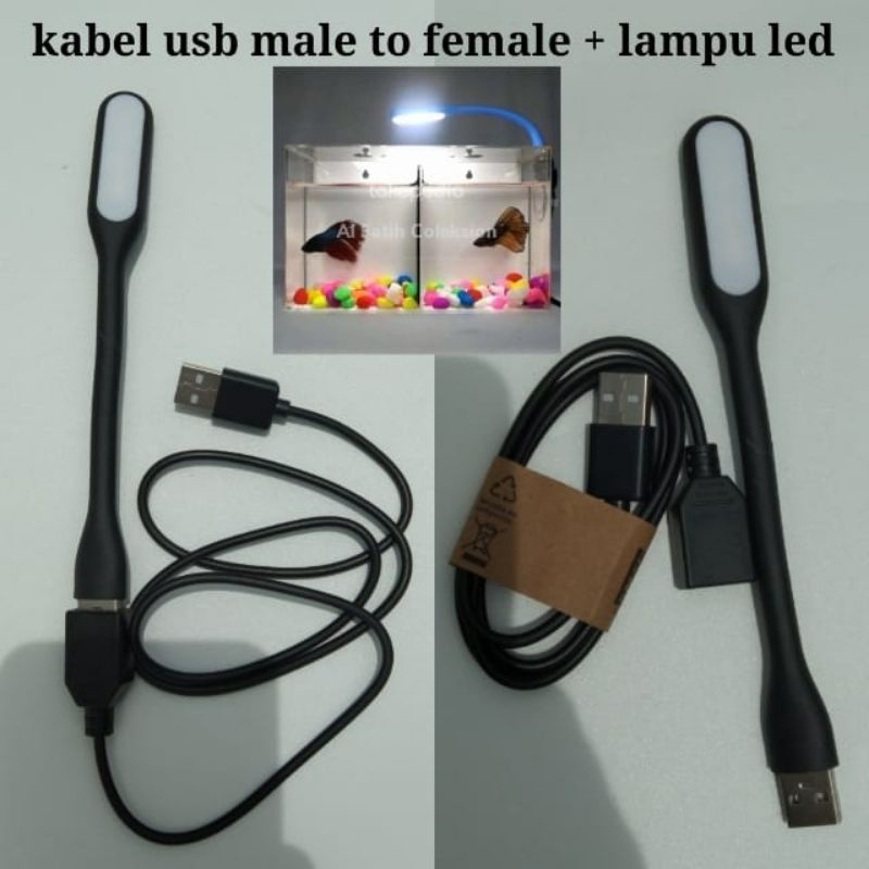 Lampu LED + Kabel USB / Lampu Aquarium / Lampu Akuarium Mini / Aquascape