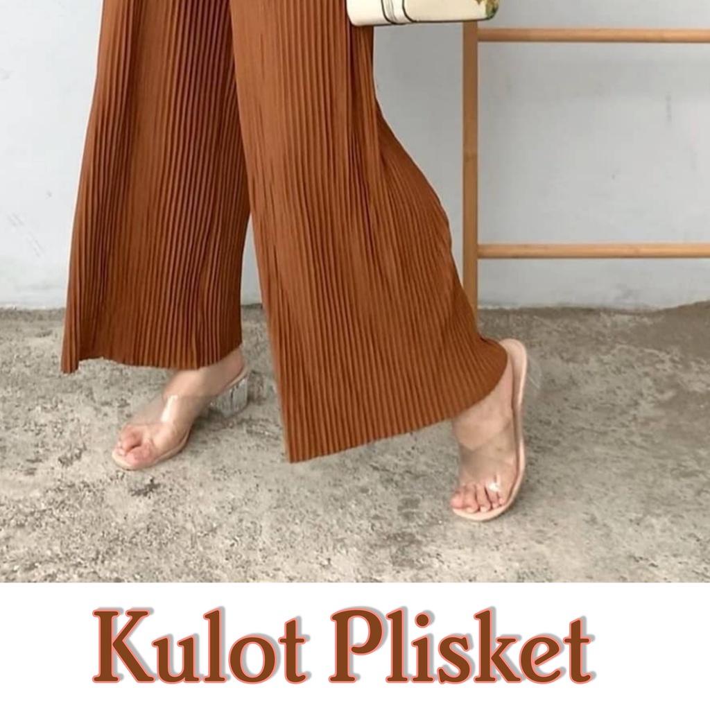 Kulot Plisket / Celana Kulot Plisket / Celana Kulot wanita / Celana Plisket Wanita Premium