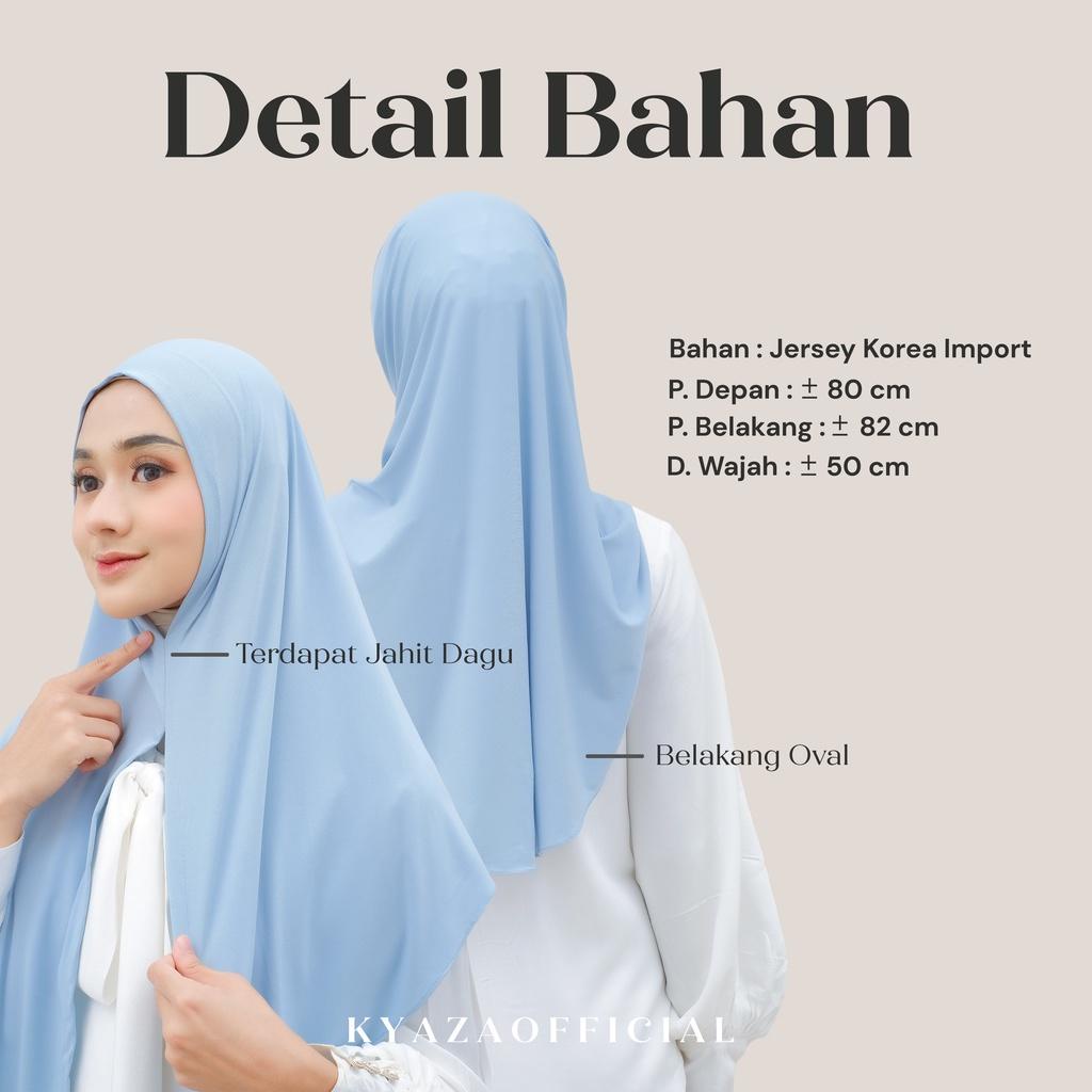 KYZ Hijab Instan Segitiga Jersey Korea | Hijab Segitiga Intsan Jesey | Hijab Malay Segitiga Instan