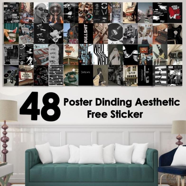 ⚡GROSIR⚡ 2 - Poster Aesthetic / Poster / Hiasan Dinding Aestetik / Poster Murah / Poster Dinding Kam