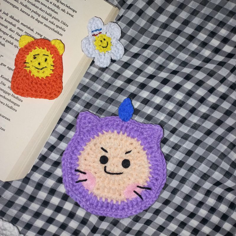 Tatakan Gelas Coaster Rajut Truz Chilli Treasure