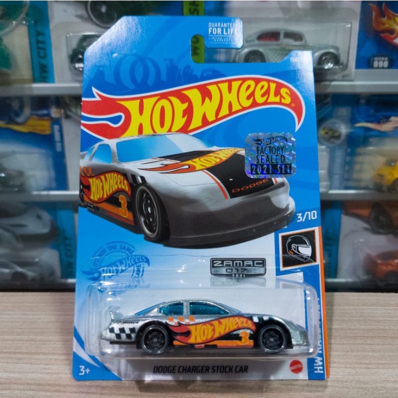 HOT WHEELS DODGE CHARGER STOCK CAR - ZAMAC - FACTORY SEALED