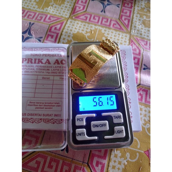 Gelang 10 Suku Lapis emas 24k kode 999