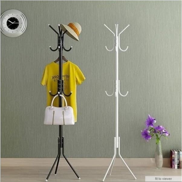 hanger Multifunction Stand Hanger (Portable, irit tempat, modern) Gantungan - Putih(A7B2) stand hang