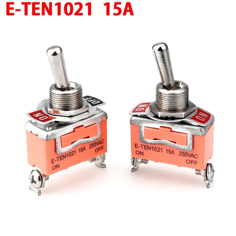 Saklar E-TEN1021 250V 15A Switch 2 Pin 12mm Waterproof Caps