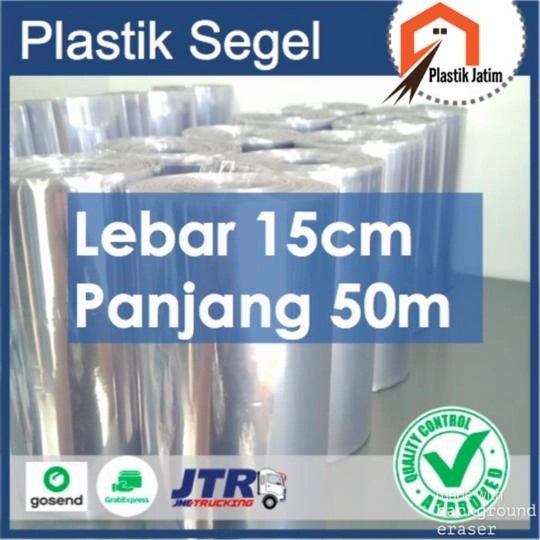 

PROMO PLASTIK SEGEL Uk. 15CM x 50M - Plastik Heat Shrink/Plastik Menciut