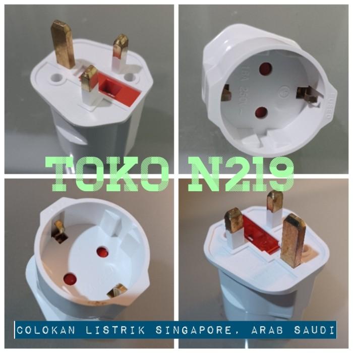 Terlaris Colokan Konverter Kaki 3 (Colokan Ac) Ke Kaki 2 Alat Listrik Indonesia
