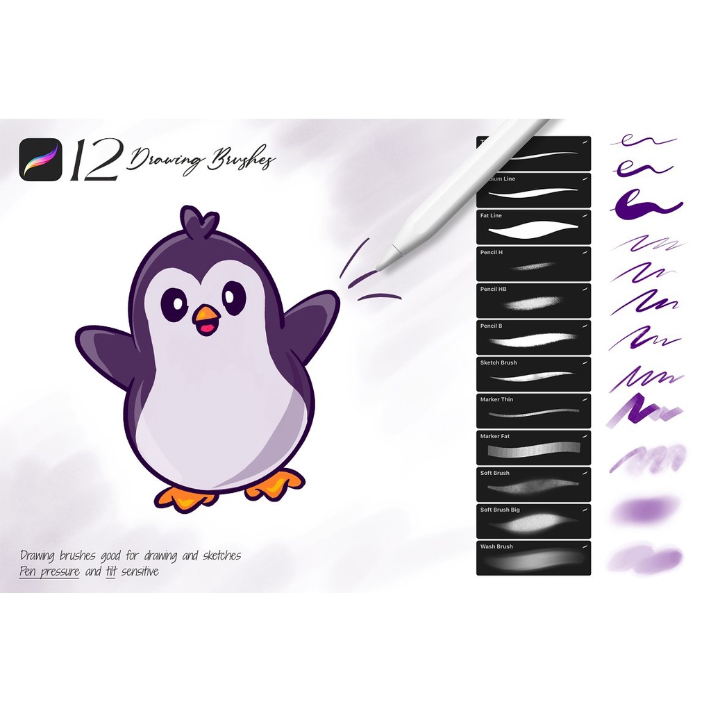 Procreate Brush - Drawing Procreate Brushes