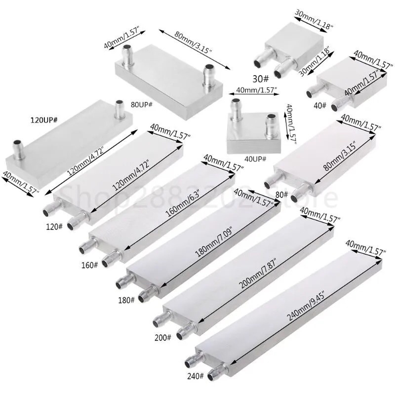 Waterblock Aluminium Heatsink Liquid Cooling Peltier CPU Water Block