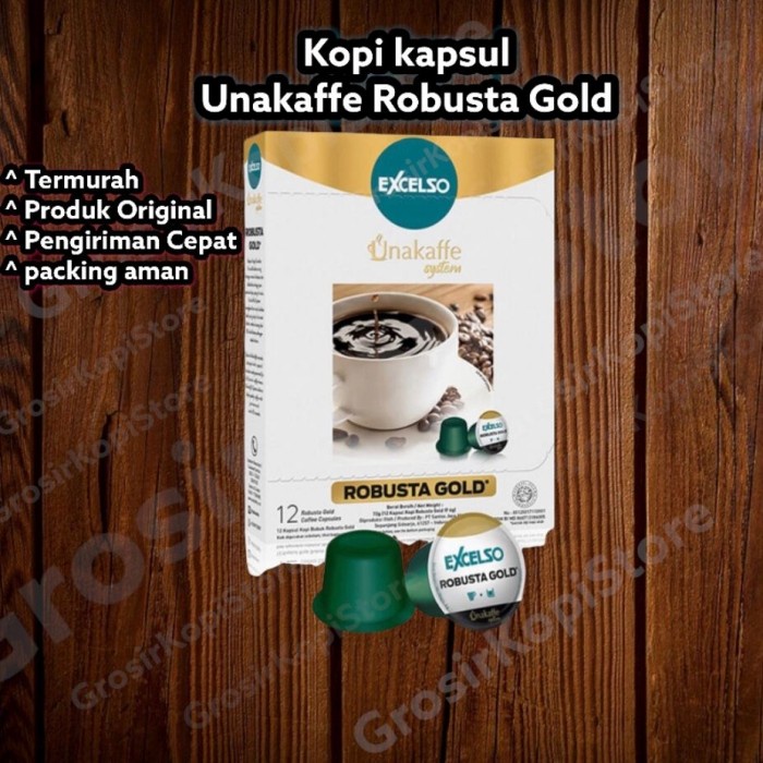 

kopi kapsul excelso unakaffe Robusta gold