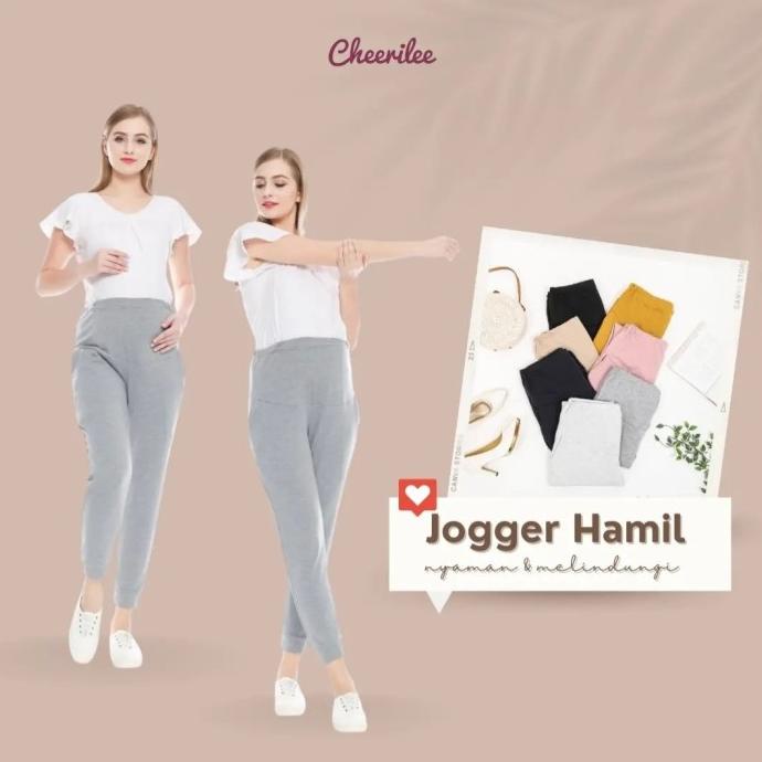 Celana Hamil Jogger Wanita Panjang Cheerilee Casual Nyaman