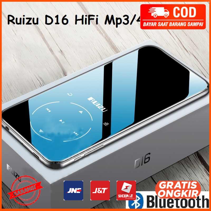 RUIZU MP3 Player Bluetooth 4.1 DAP FLAC JPG 2.4 Inch - D16 16Gb