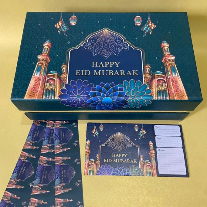 

Hampers Green Magnet Hardbox Packaging Hampers Lebaran Gift Box Idul Fitri Pengiriman Cepat