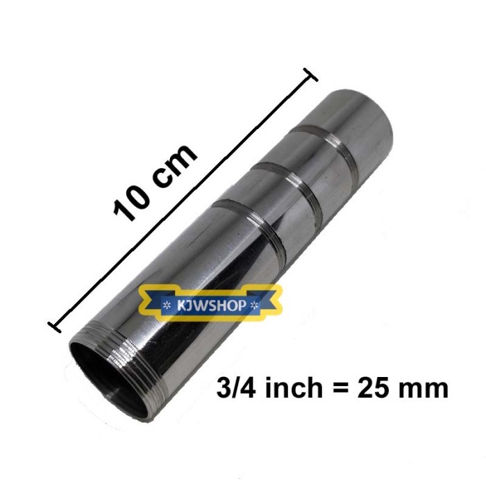 Pipa Sok Stenlis Panjang Long Sock Stainless 10 cm 100 mm Drat Luar murah