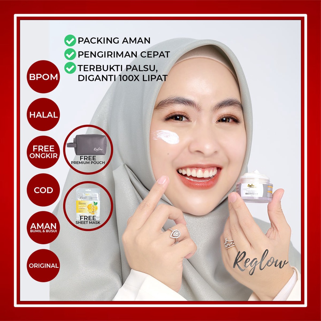 Reglow Night Cream dr Sindy Skincare Krim Pelembab Malam Anti Aging Original Official Resmi