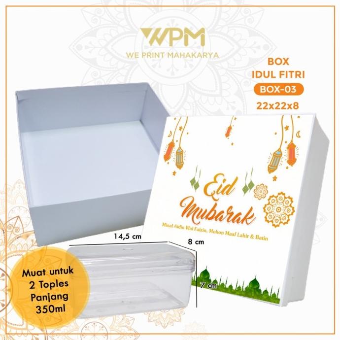 

Hampers Hard Box Lebaran / Kotak Lebaran / Hardbox Parcel / Hardbox Kue Stok Terbatas